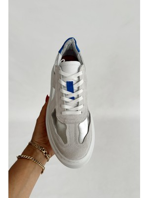 Nope21 Strong Silver  Deri Sneaker