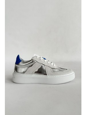 Nope21 Strong Silver  Deri Sneaker