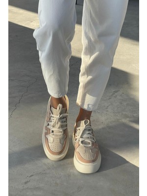 Nope21 Urban Nude  Deri Sneaker