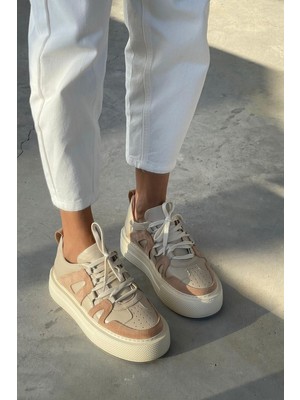 Nope21 Urban Nude  Deri Sneaker