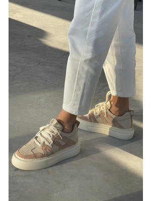 Nope21 Urban Nude  Deri Sneaker