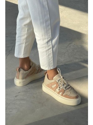 Nope21 Urban Nude  Deri Sneaker