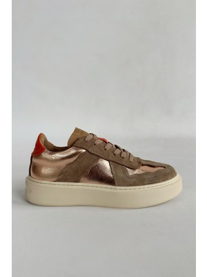 Nope21 Strong Bronz  Deri Sneaker