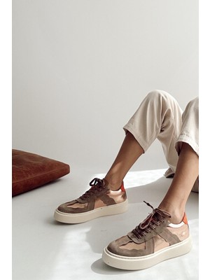 Nope21 Strong Bronz  Deri Sneaker