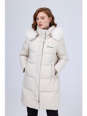 2AS Ashley Women Down Parka Beıge 2ASADPWCNFW23-C086