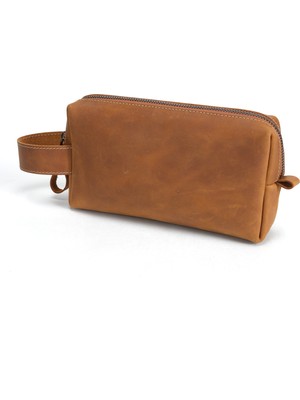 Design Craft Deri Unisex El Çantası - Slim Dopp Kit