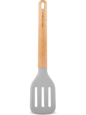 Karaca x Refika'dan Ahşap Saplı Silikon Oluklu Spatula 34,3 cm