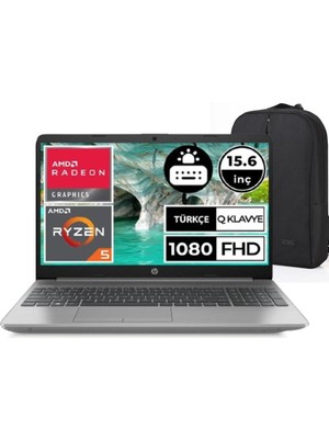 Hp 255 G9 Amd Ryzen 5 5625U 16GB 512GB SSD Windows 11 Home 15.6" Fhd Taşınabilir Bilgisayar 9M3G7ATX6 + Emarkt Çanta