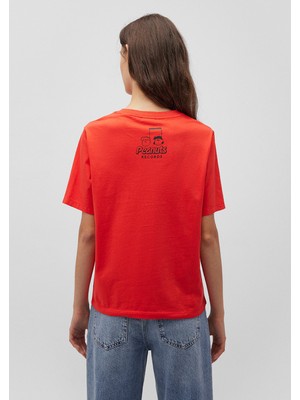 Snoopy Baskılı Kırmızı Tişört 1612850-70470