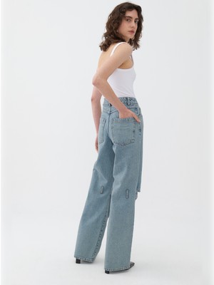 Nocturne Wide Leg Jean Pantolon