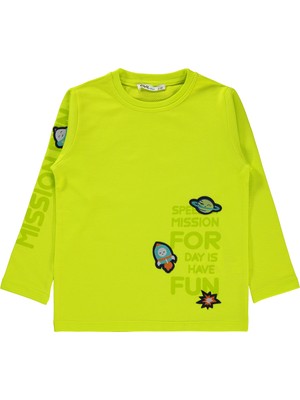 Civil Boys Erkek Çocuk Sweatshirt 2-5 Yaş Neon Sarı