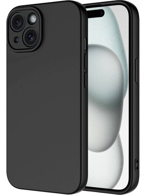 Cepte Aksesuar Apple iPhone 15 Plus Kılıf Zore Mara Lansman Kapak-Siyah