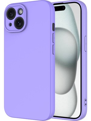 Cepte Aksesuar Apple iPhone 15 Plus Kılıf Zore Mara Lansman Kapak-Lila