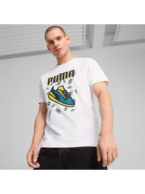 Puma Graphics Tee Beyaz Erkek Tişört - 683209 02