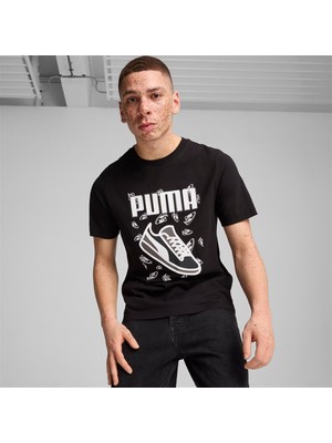 Puma Graphics Tee Siyah Erkek Tişört - 683209 01