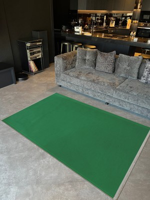 Rugs Modern Basic Koleksiyonu Beyaz Overlok ve Saçak Detaylı Açık Yeşil Dokuma Taban Dekoratif Halı BASIC63