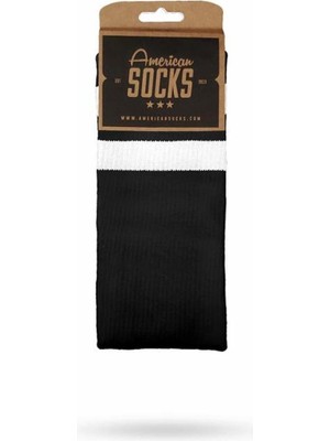 American Socks Back In Black I Mid High Çorap AS055