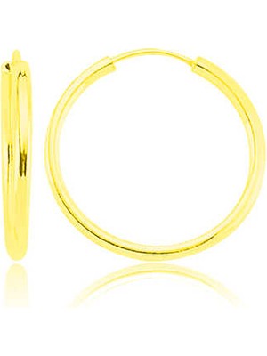 Kaufhier ​gümüş Altın Kaplama Halka Küpe