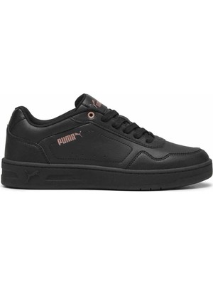 Puma Court Classy Kadın Sneaker Ayakkabı Siyah 395021-02 Hafif ve Esnek Taban ile Günlük Kullanıma Uygun
