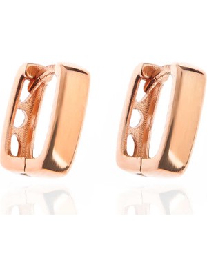 Kaufhier Gümüş Taşsız J Bayan Küpe