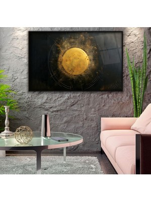 Emya Home Metal Çerçeveli Güneş Cam Tablo