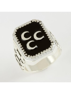 Bijuteri Net 3 Hilal Metal Erkek Yüzük