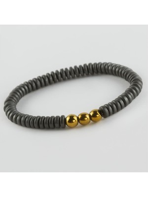 Bijuteri Net Hematit Doğaltaşlı Bileklik