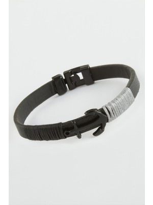 Bijuteri Net Çapa Kaliteli Suni Deri Bileklik