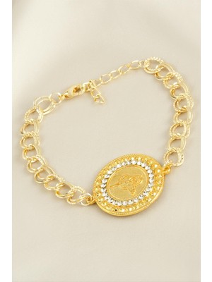 Bijuteri Net Osmanlı Tuğrası Taşlı Bileklik