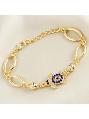 Bijuteri Net Kaplumbağa Taşlı Trend Bileklik