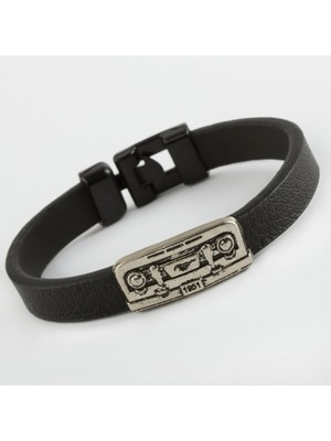 Bijuteri Net Kare Kaliteli Suni Deri Bileklik