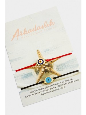 Bijuteri Net 2 Adet Nazar Ip Bileklik