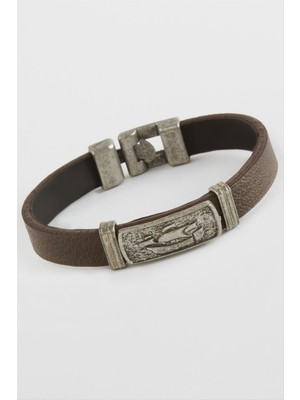 Bijuteri Net Dikdörtgen Kaliteli Suni Deri Bileklik