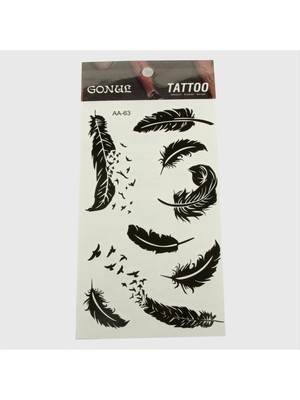 Bijuteri Net Yaprak Tattoo Dövme Sticker