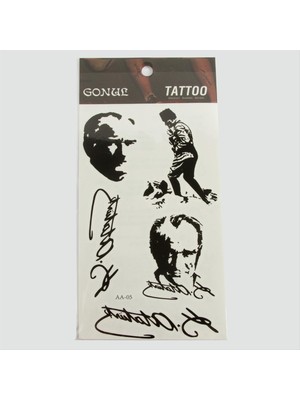 Bijuteri Net Mustafa Kemal Atatürk Tattoo Dövme Sticker
