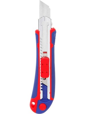 Workpro WP212011 18 mm Ağır Hizmet Paslanmaz Çelik Kasa Yedek Kartuşlu Maket Bıçağı + 4 Adet Yedek Bıçak