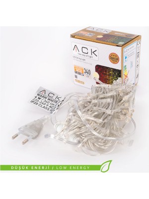 Ack AS90-00400 10M 220V 3000K Günışığı 100 Ledli Ampullü Eklenebilir LED Işık