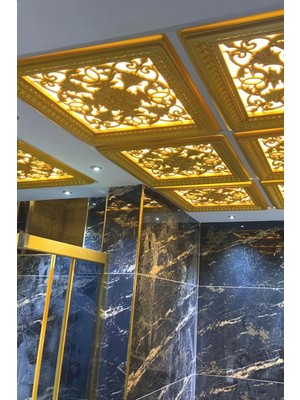 Diecor LED Döşenebilir Saray Tavan Avize Göbeği