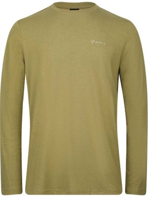 2AS Vernon Erkek Uzun Kol Viloft T-Shirt Yeşil 2ASVERMFBSS24-0/4