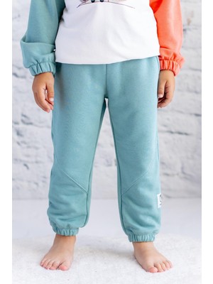 Zeyland Erkek Çocuk Etiketli Eşofman Altı - Mint