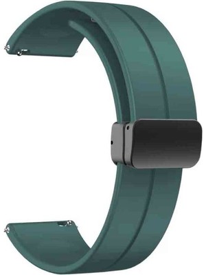 Adige Fossil Gen 6 Kordon Kayış D-Buckle Mıknatıslı Silikon 22-jku