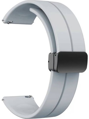 Adige Zeblaze Ares 3 Pro 22MM Kordon Kayış D-Buckle Mıknatıslı Silikon 22-jku