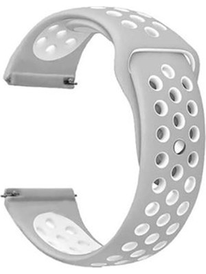 Adige Google Ticwatch S2 Wear Os Kordon Kayış Delikli Silikon 22/nkn