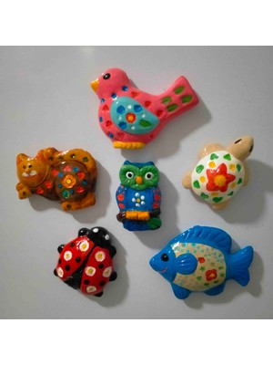 Mini Hobi Ev 6li Magnet Seti , Mutfak Süsü , Dekoratif Aksesuar , Buzdolabı Süsü