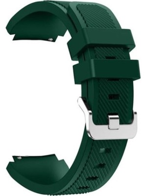 Adige Google Ticwatch S2 Wear Os Kordon Kayış Çizgili Silikon 22-czg