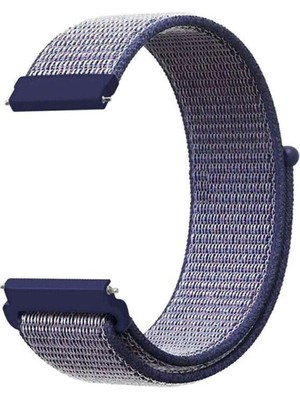 Adige Fossil Sport 43MM Kordon Kayış Kumaş Cırt Cırtlı 22/crt