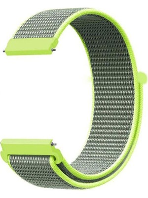 Adige Huawei Watch 3 Elite Kordon Kayış Kumaş Cırt Cırtlı 22/crt