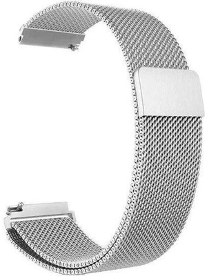 Adige Amazfit Stratos 3 Kordon Kayış Metal Hasır Örgülü 22/hs