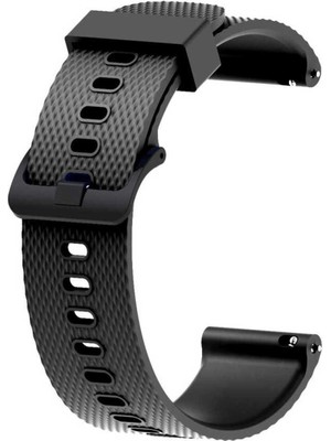 Adige Google Ticwatch S2 Wear Os Kordon Noktalı Kopcalı Silikon 22/klw