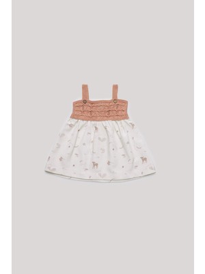 Layette Bg Store Kız Bebek Desenli Elbise